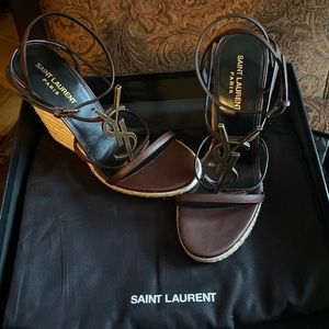 Saint LaurentCassandre Wedge Espadrilles